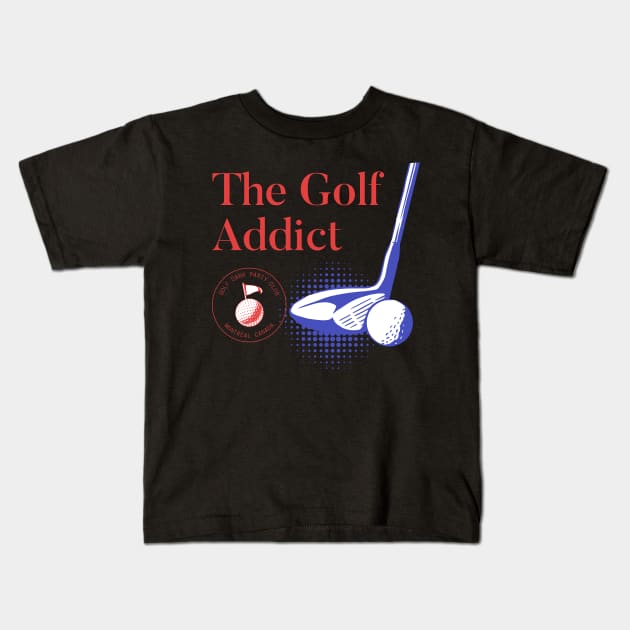 The Golf Addict Kids T-Shirt by bombolini